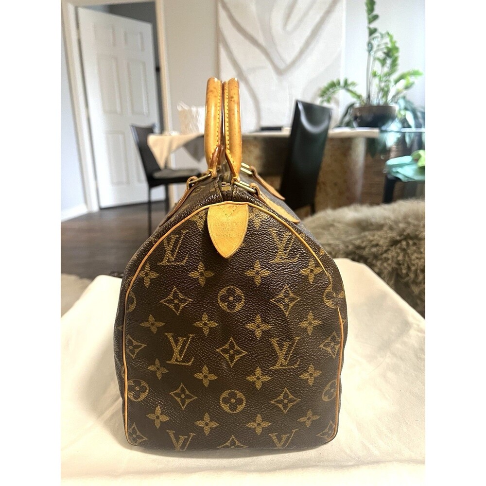 Authentic Louis Vuitton Monogram Speedy 30 Vintage 1997 SP0987 Top Handle Bag - Picture 3 of 15